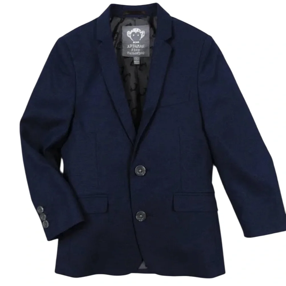NWT Appaman‎ Boys Navy Blue Blazer Suit Jacket Wedding Special Occasion Formal